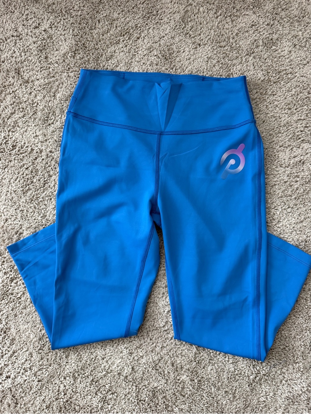 Peloton Bright Blue Mid-Rise Active Leggings